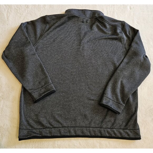 Under Armour 1/4 Zip Fleece Golf Sweater Men's 2XL Charcoal gray - Picture 10 of 11